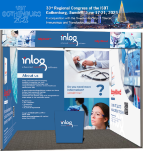 Inlog sera présent au 33e congrès ISBT à Göteborg du 18 et 21 juin 2023- Stand n°1424