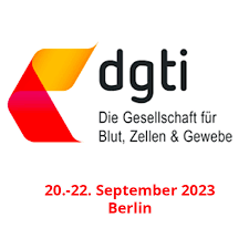 Logo du congrès DGTI - Transfusion sanguine et hématologie - Berlin - 21-23/09/2023