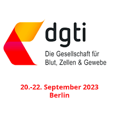Logo of the DGTI congress - Blood transfusion and haematology - Berlin - 09/21-23/2023 INLOG