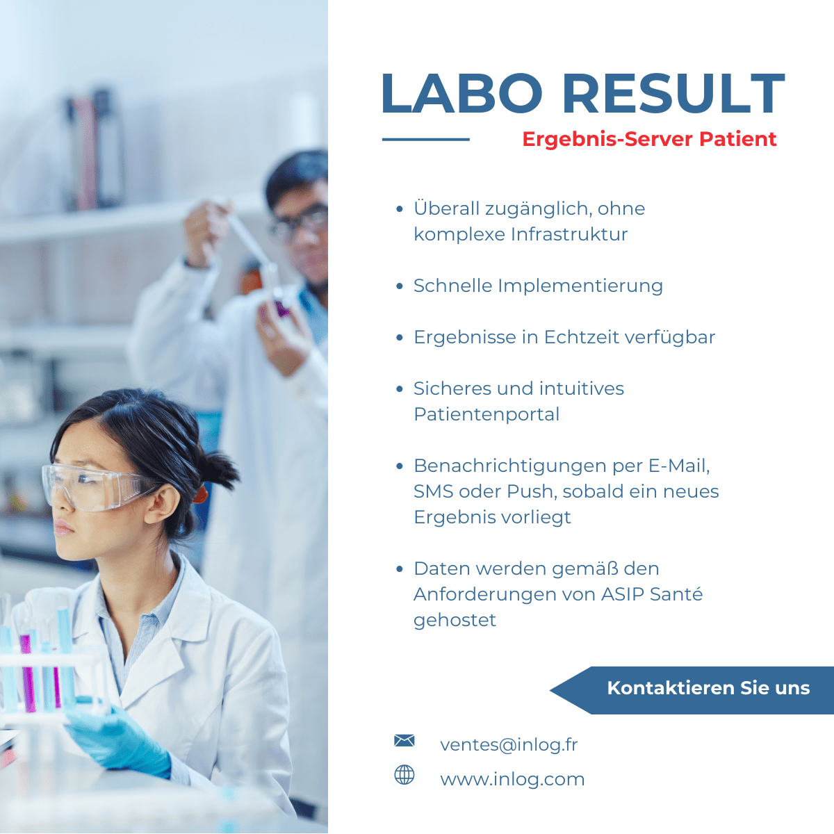 Medizinische Ergebnisse: schneller, sicherer, zugänglicher mit Labo RESULT