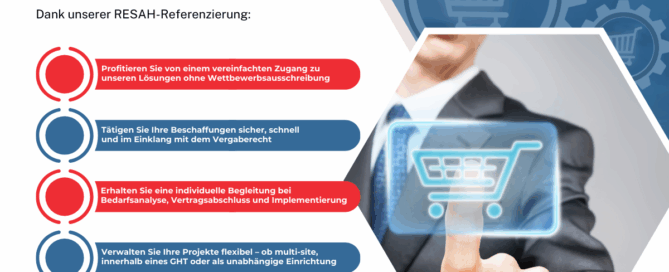 Inlog tritt der Einkaufszentrale RESAH (Réseau des Acheteurs Hospitaliers) 