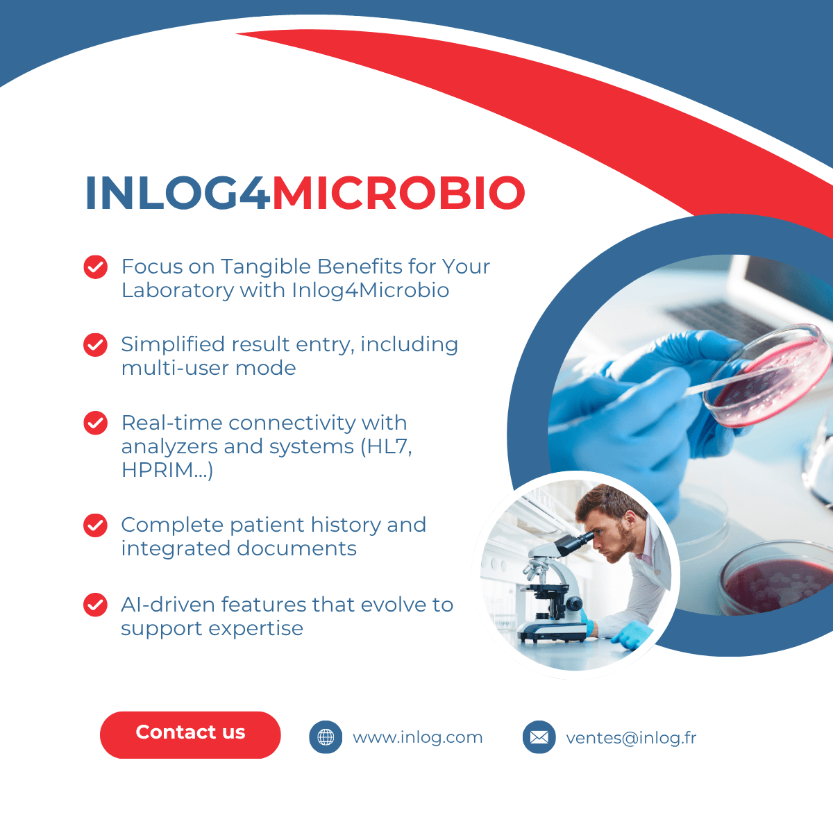 Focus on Tangible Benefits for Your Laboratory with Inlog4Microbio