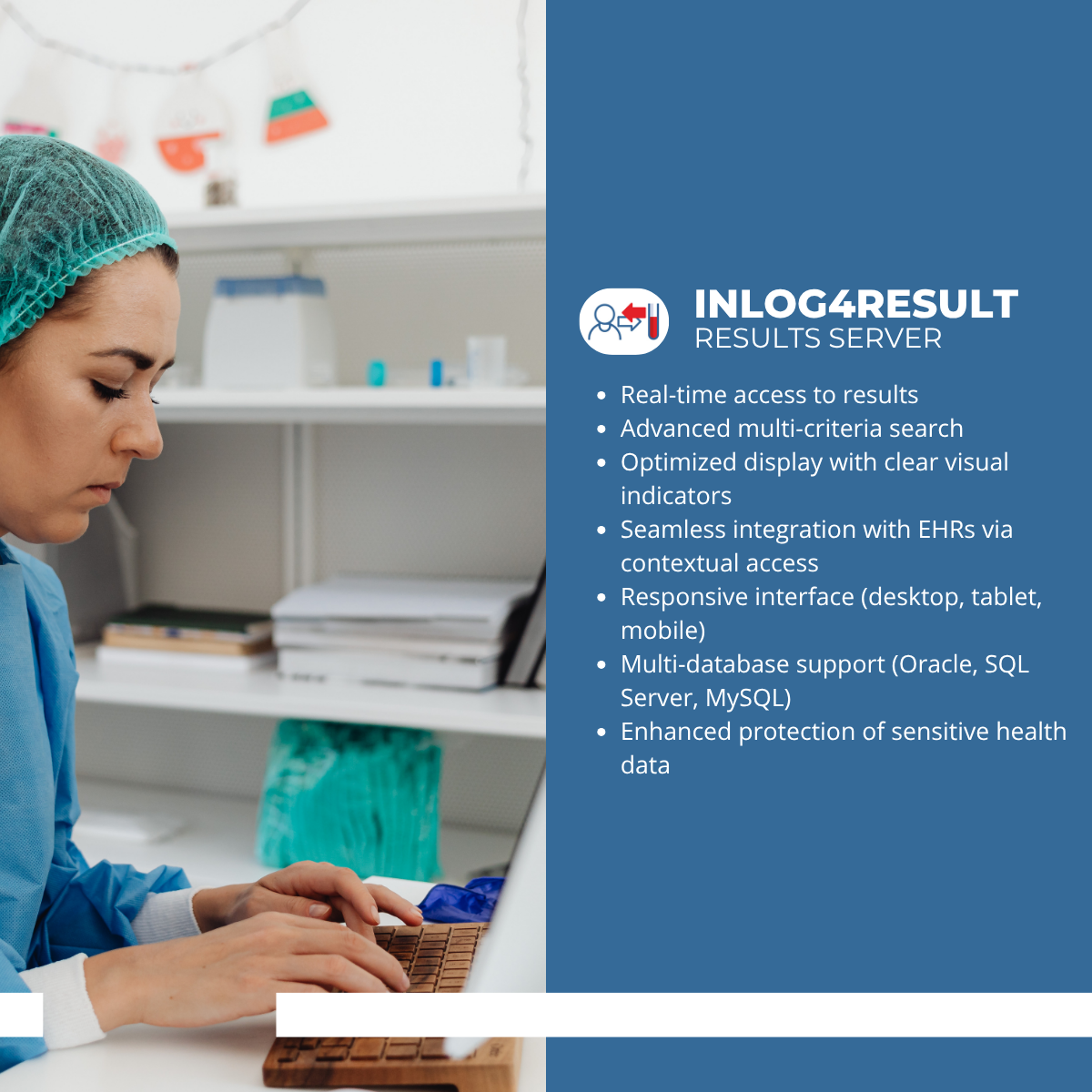 Simple, secure, and autonomous access to laboratory results